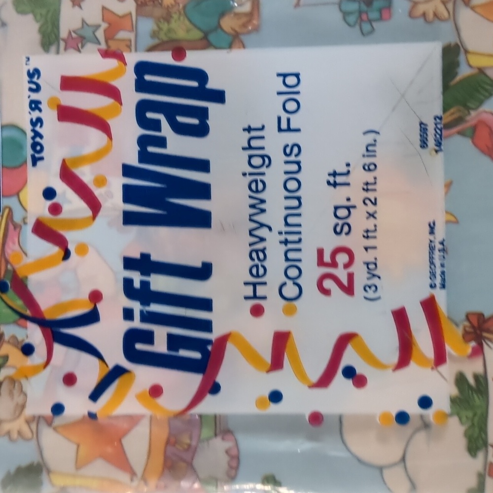 Vintage Toys R Us Wrapping Paper